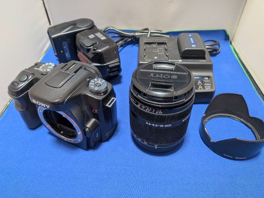 即購入可 完動品SONYデジ一眼カメラ6点セットα100DSLRA100