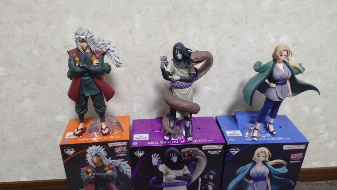 一番くじ NARUTO-ナルト- 疾風伝 伝説の三忍　3体セット