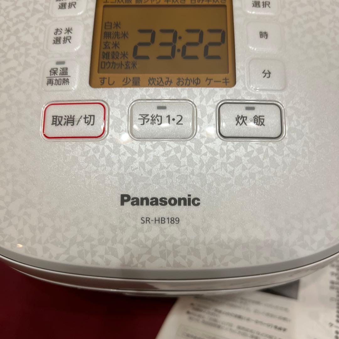 パナソニック　IHジャー炊飯器　SR-HB189 1.8L 10合炊き　中古美品