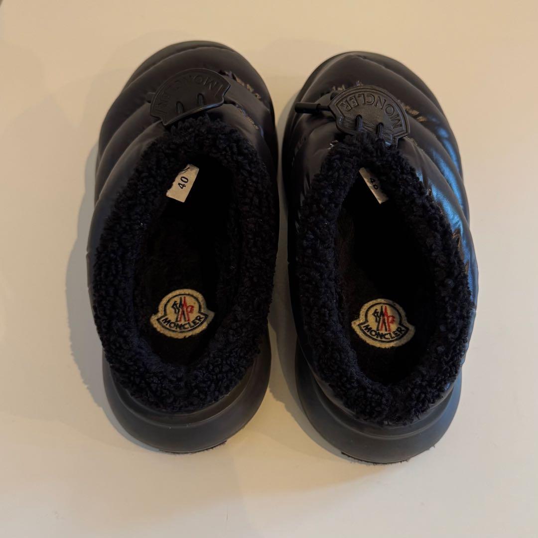 ★モンクレール ガイア サボ 黒 サンダル GAIA MONCLER 40