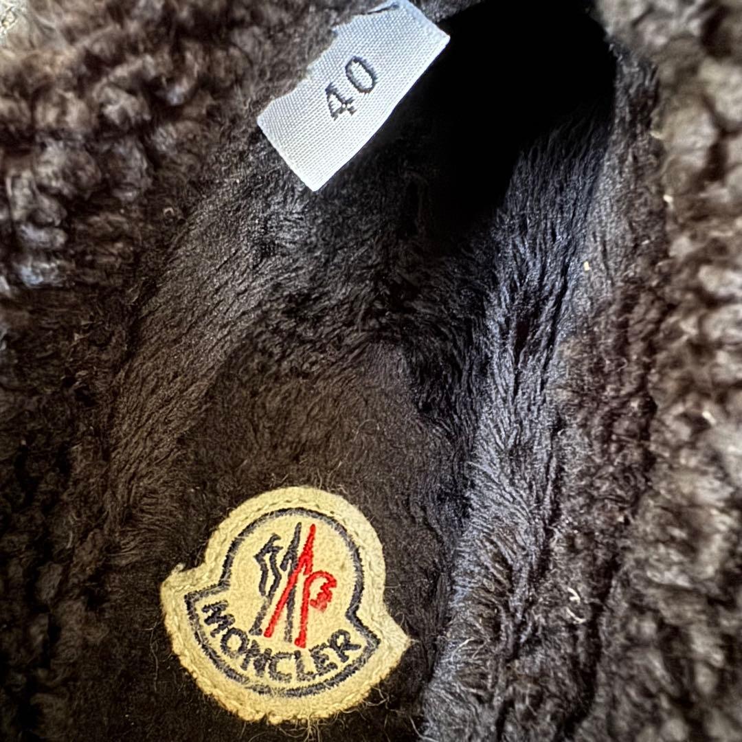 ★モンクレール ガイア サボ 黒 サンダル GAIA MONCLER 40