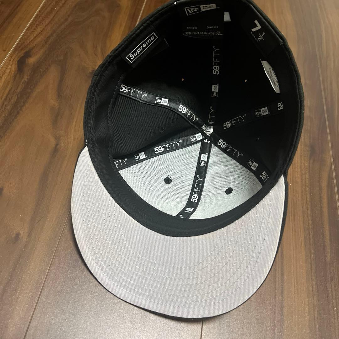 美品　Supreme　S Logo　ツノ　New Era　FW22　\"Black