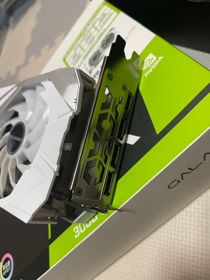 グラフィックボード・グラボ・ビデオカード GALAKURO RTX 3060 Ti EX White LHR