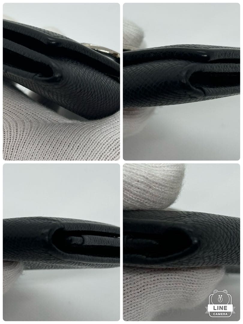 【極美品】ブルガリ カードケース 名刺入れ 小銭入ブラックレザー