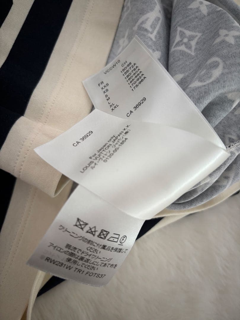 ルイ・ヴィトン　モノグラムTシャツ ネイビー　チェーン付き