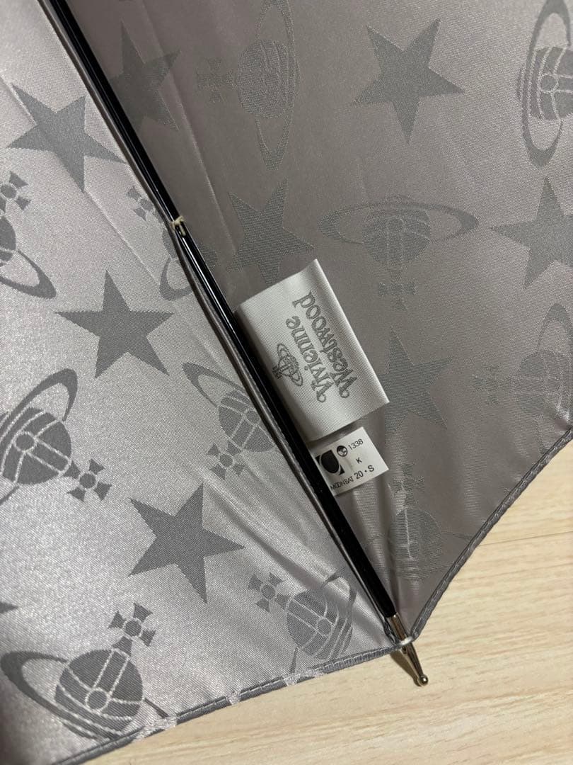 Vivienne Westwood/新品/雨傘 スター&ORB 長傘/グレー