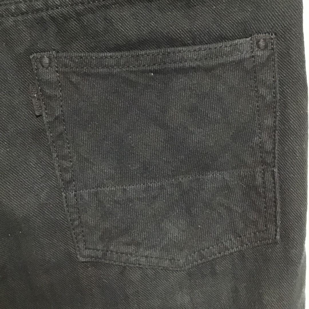 エヴィスEVISU 5500 あと染めブラックデニムパンツ