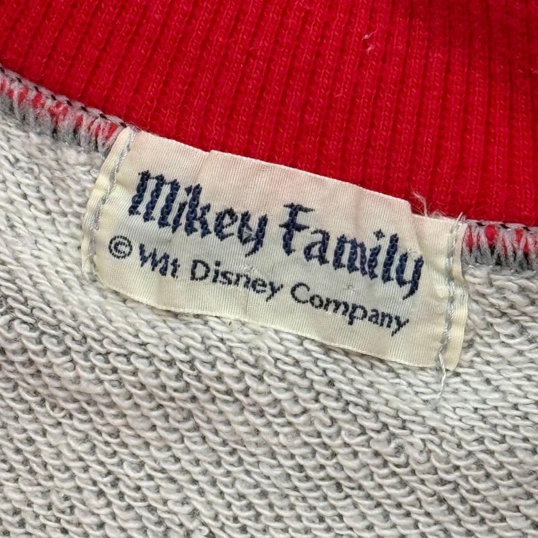 90s ヴィンテージ Disney ミッキー スウェットシャツ S相当 グレー