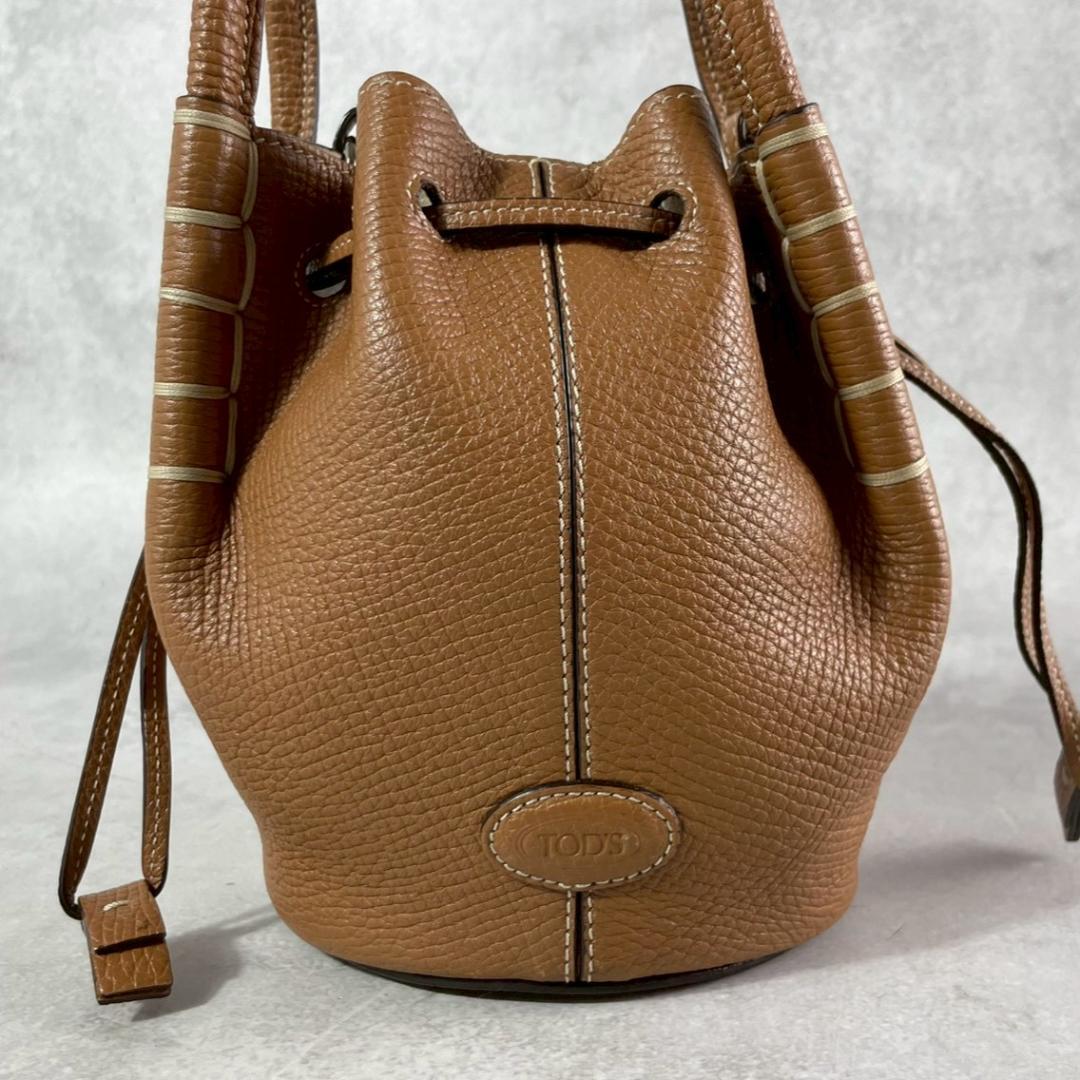 【お値下げ済】極美品✨TOD's マイクロバケット ショルダーバッグ バルーン