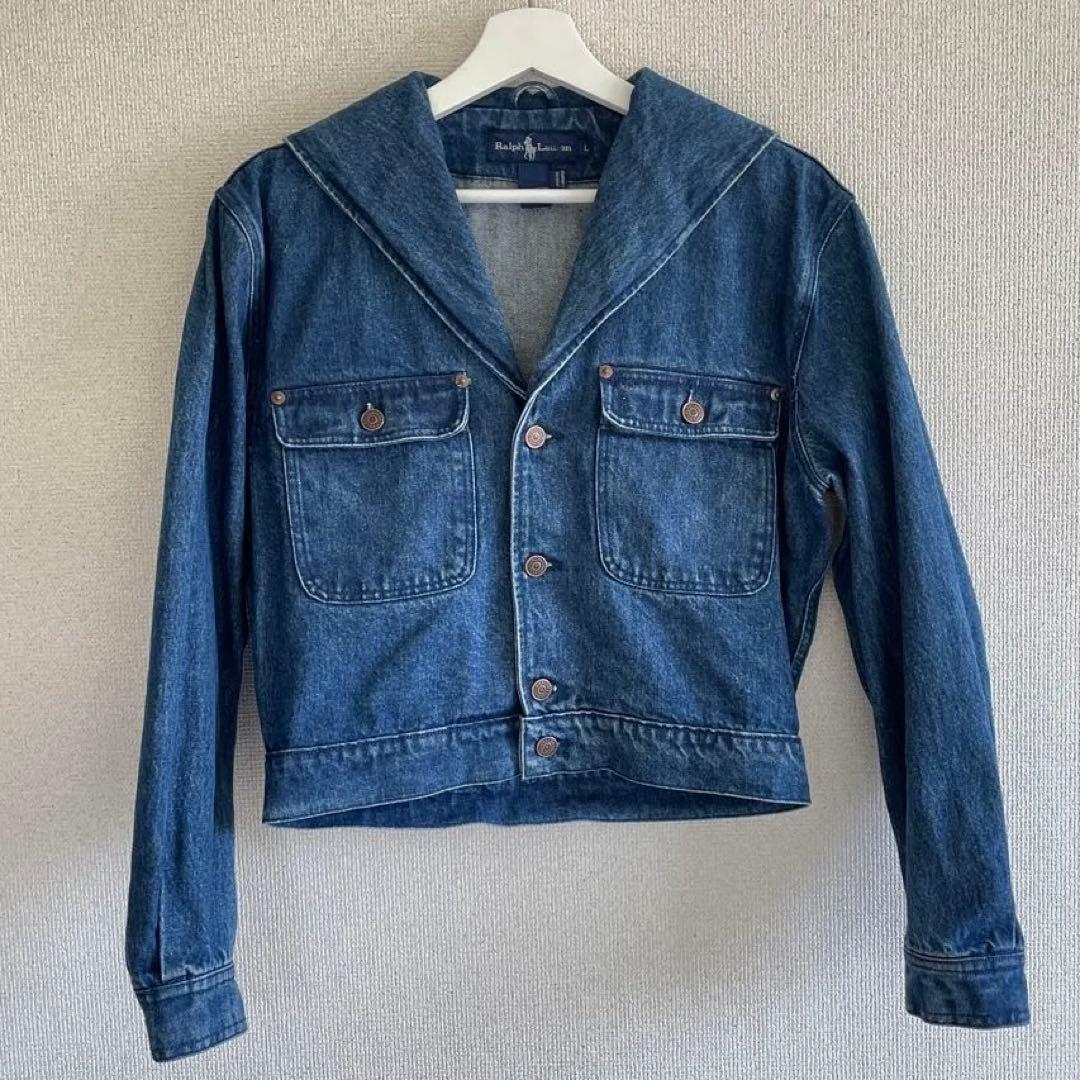 希少✴︎【Ralph Lauren】セーラーカラー デニムジャケット