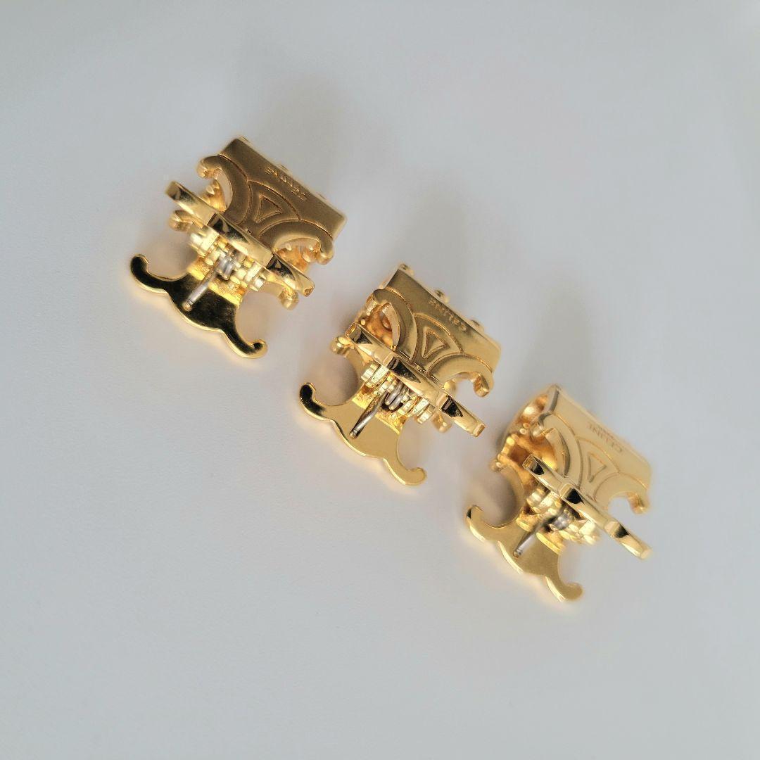 【新品】正規品 CELINE トリオンフ ヘアクリップセット