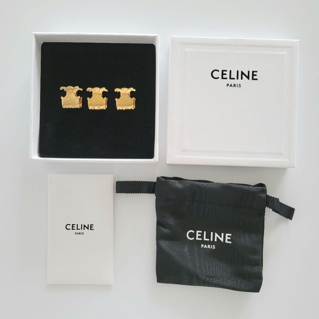 【新品】正規品 CELINE トリオンフ ヘアクリップセット
