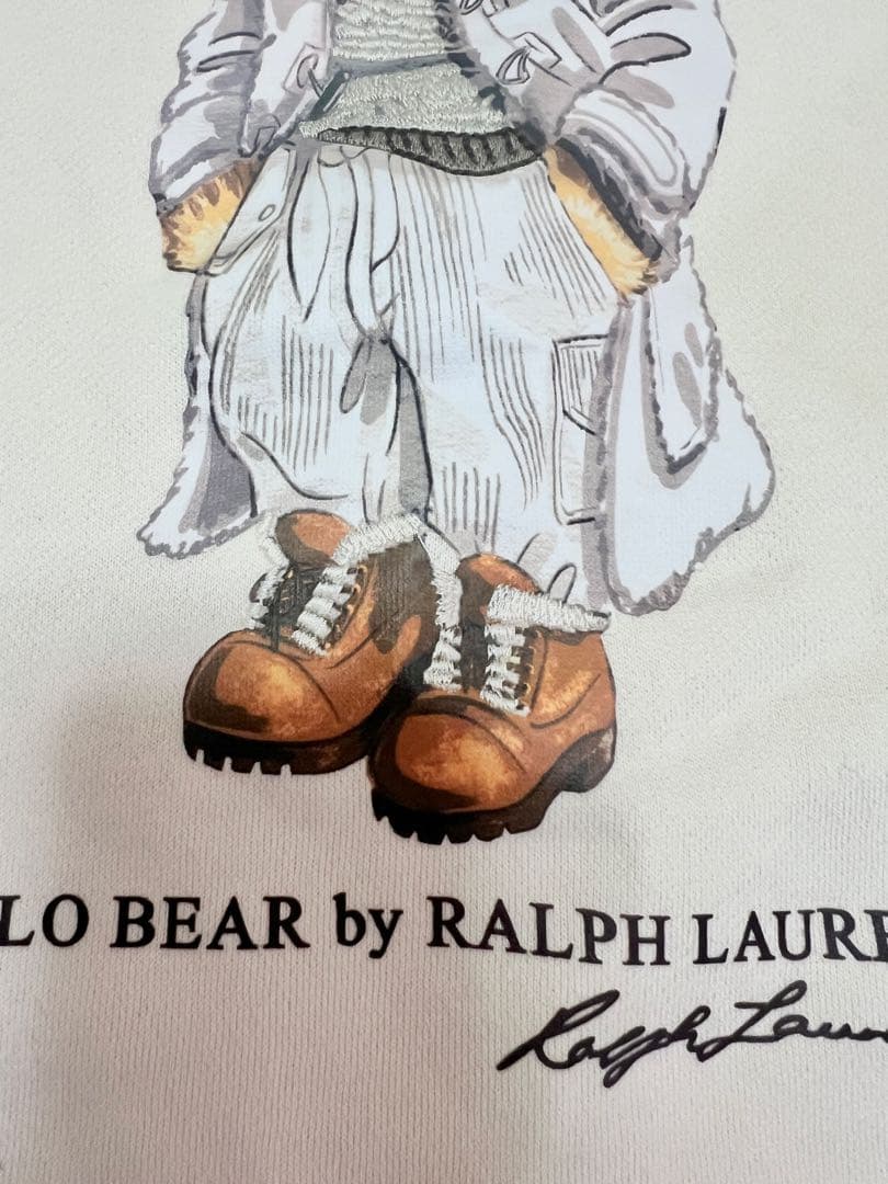 セールPoloラルフローレントレーナースウェットポロベア　裏起毛