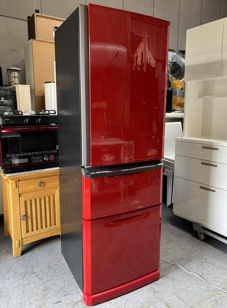 MITSUBISHI 冷蔵庫 3ドア MR-C37EY-R自働製氷機付 Used