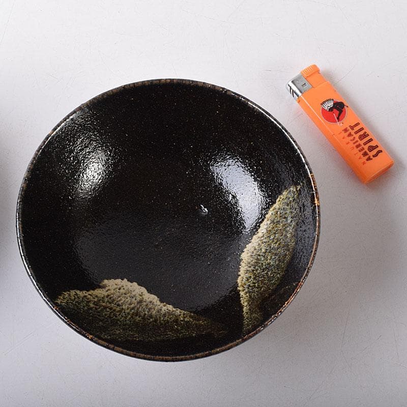 gmgmgm　茶道具　浅野陽作　黒鉢　5客　共箱　V　8005