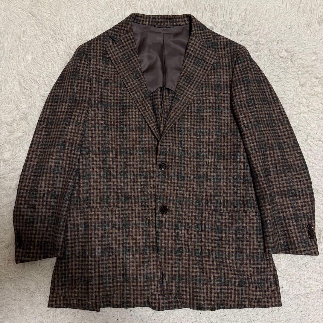 現行極美品XLサイズ相当　ビームスF テーラードジャケット　ガンクラブチェック