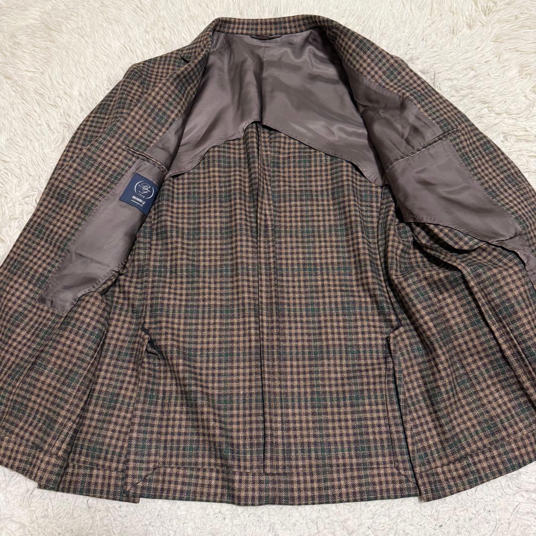 現行極美品XLサイズ相当　ビームスF テーラードジャケット　ガンクラブチェック