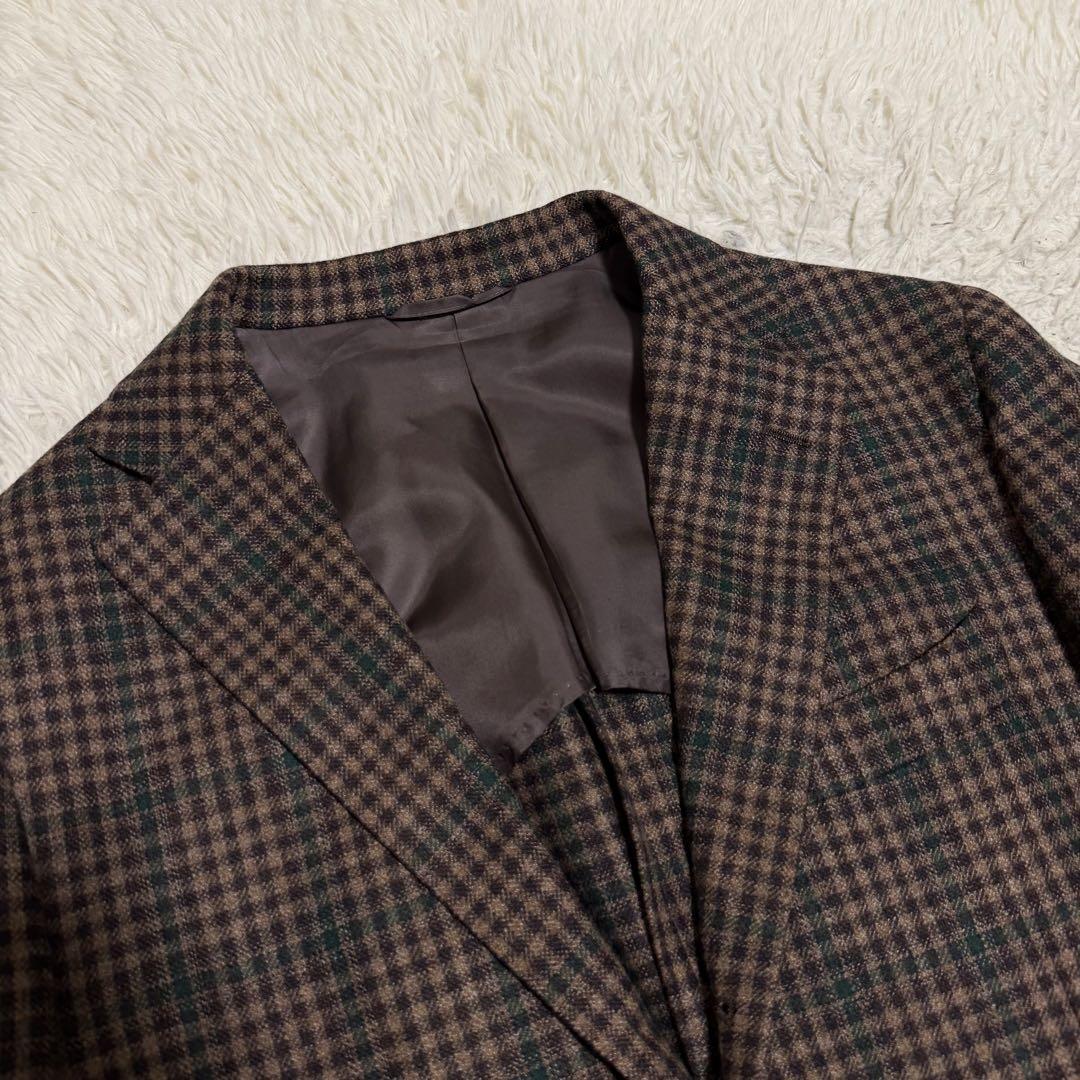現行極美品XLサイズ相当　ビームスF テーラードジャケット　ガンクラブチェック