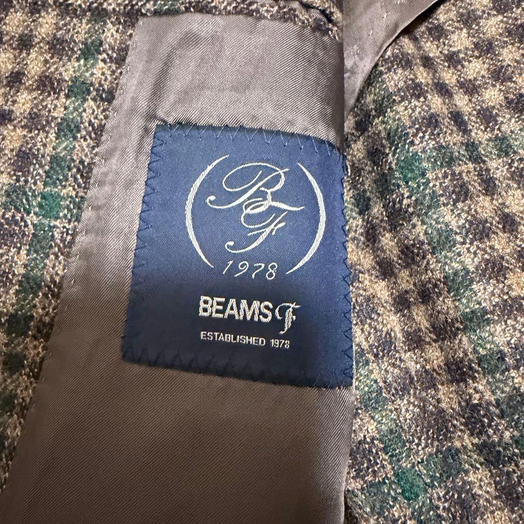 現行極美品XLサイズ相当　ビームスF テーラードジャケット　ガンクラブチェック