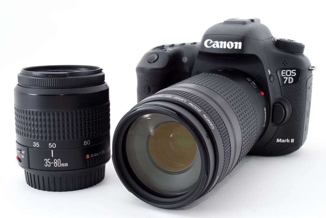 保証付☆キヤノン☆Canon EOS 7D MarkⅡ標準&望遠レンズセット