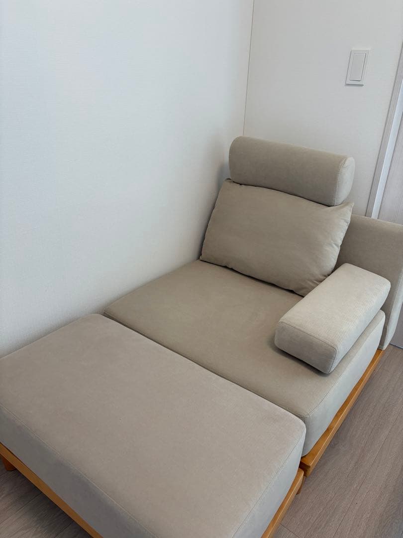 【ヘッドレスト付き！】FINE KAGU「soroi」1人掛けソファ