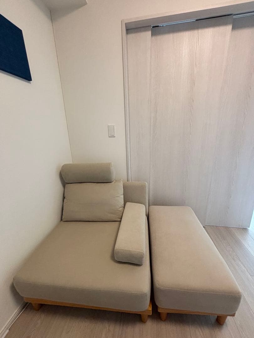 【ヘッドレスト付き！】FINE KAGU「soroi」1人掛けソファ