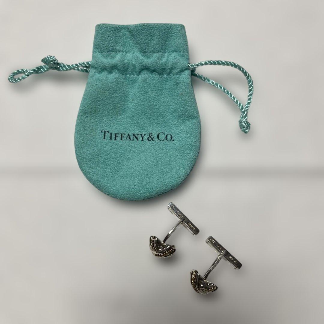 ティファニー　カフリンクス　シルバー