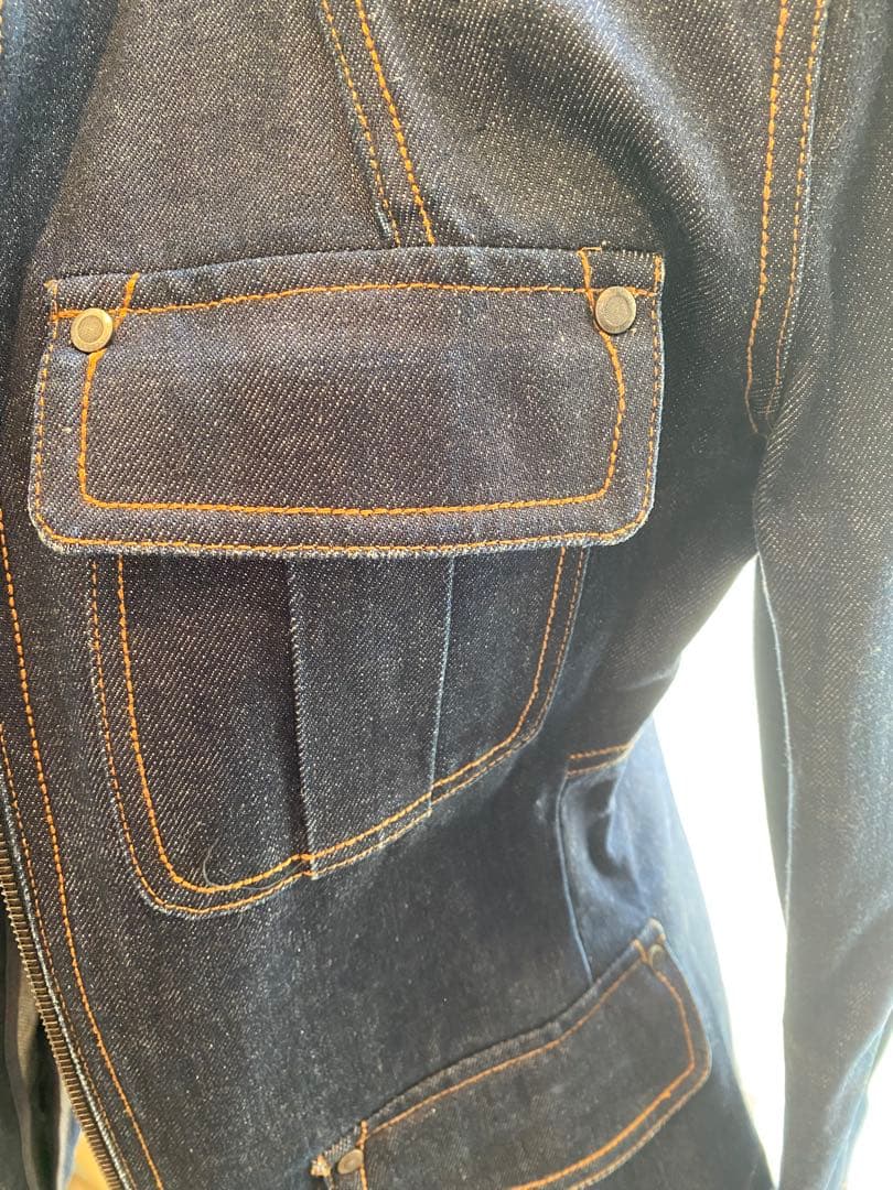 ダークデニムジャケット フィット感あり　イヴ・サンローラン　FR42サイズ