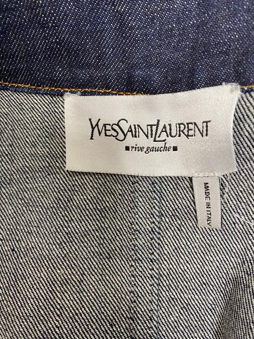 ダークデニムジャケット フィット感あり　イヴ・サンローラン　FR42サイズ