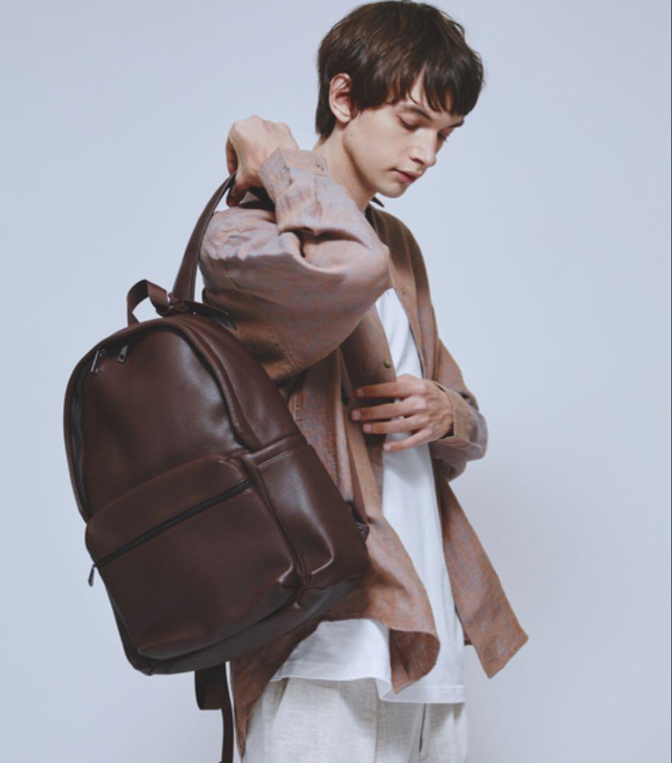 ABAHOUSE リュック 「WEB別注」シボレザー バックパックブラウン
