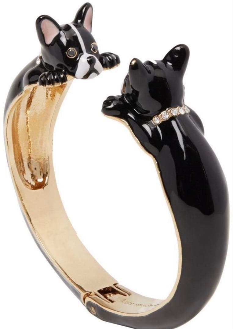 【ちゃーくんさま】kate spade フレンチブルドッグ　バングル