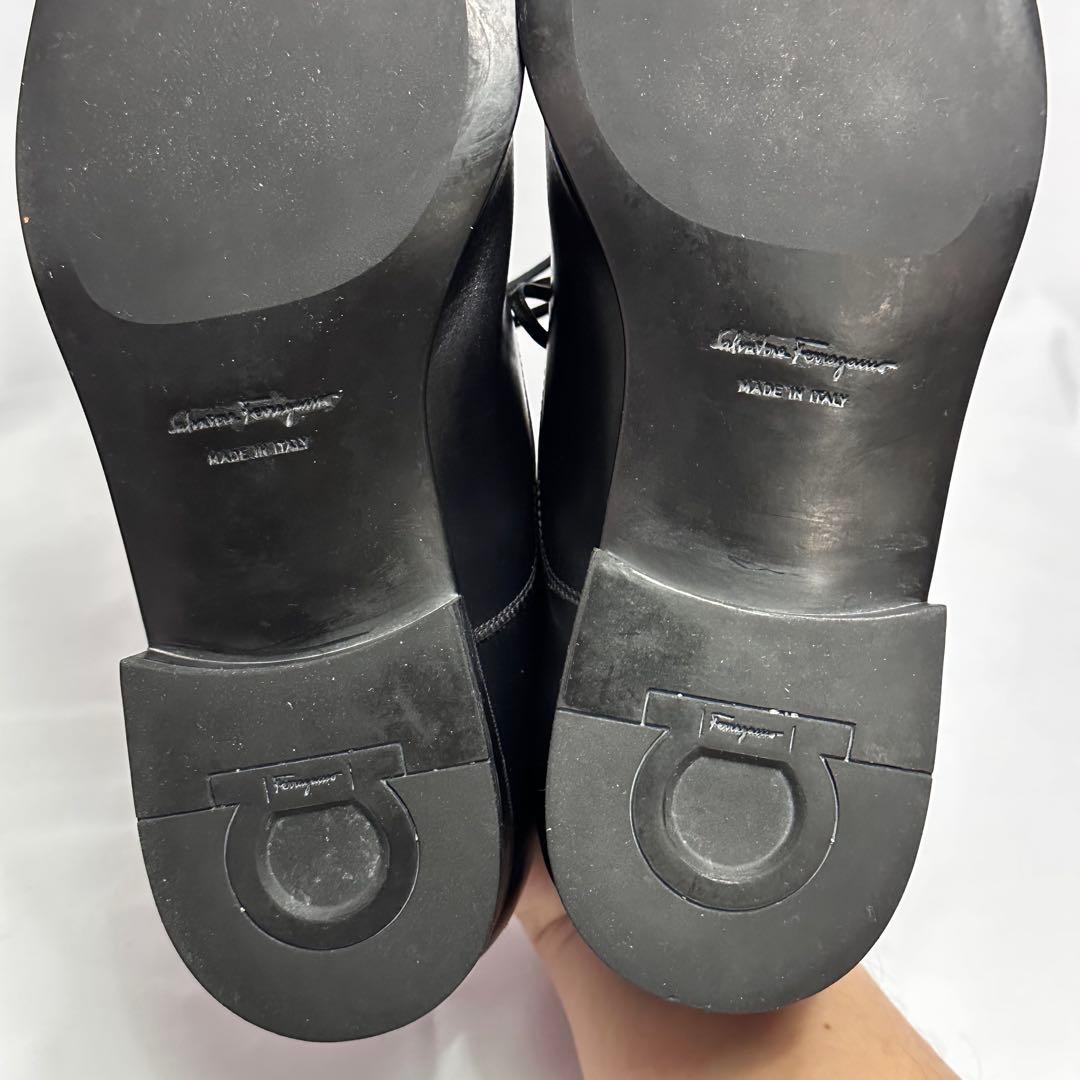 フェラガモ☆メンズ☆革靴☆ストレートチップ☆ブラック☆25.5cm相当☆179