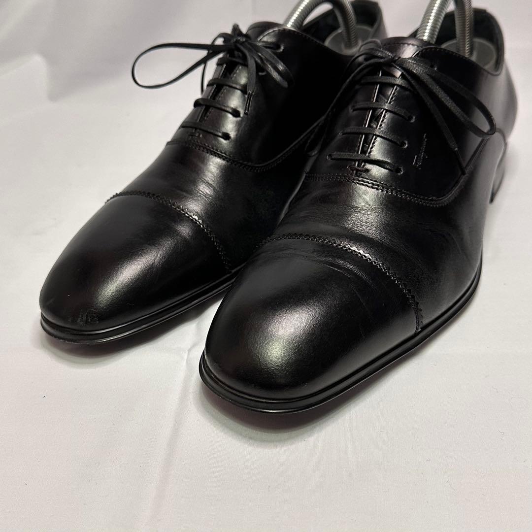 フェラガモ☆メンズ☆革靴☆ストレートチップ☆ブラック☆25.5cm相当☆179