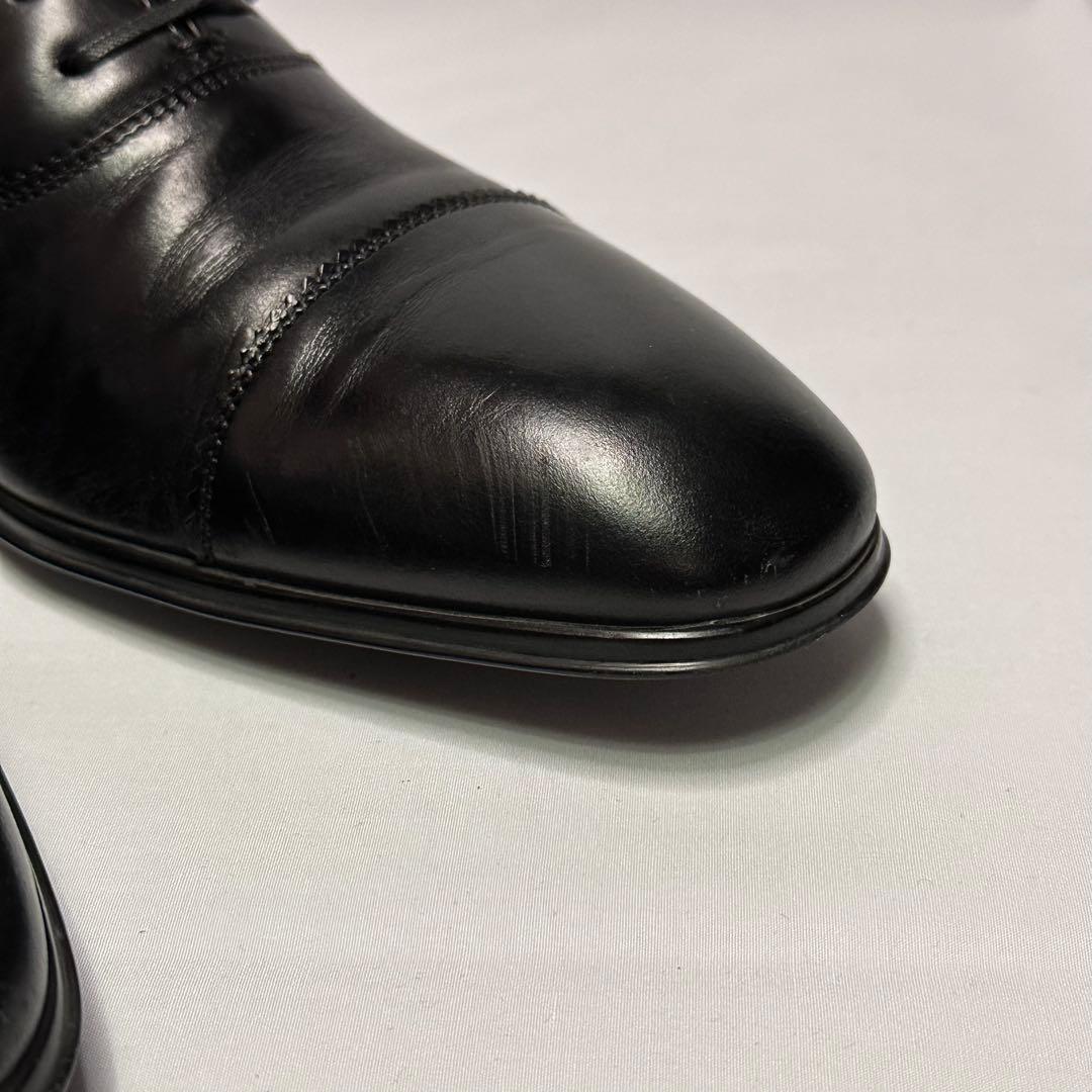 フェラガモ☆メンズ☆革靴☆ストレートチップ☆ブラック☆25.5cm相当☆179
