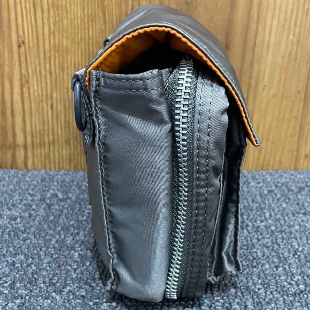 極美品 希少色✨ポーター タンカー ショルダーバッグ ポシェット シルバーグレー