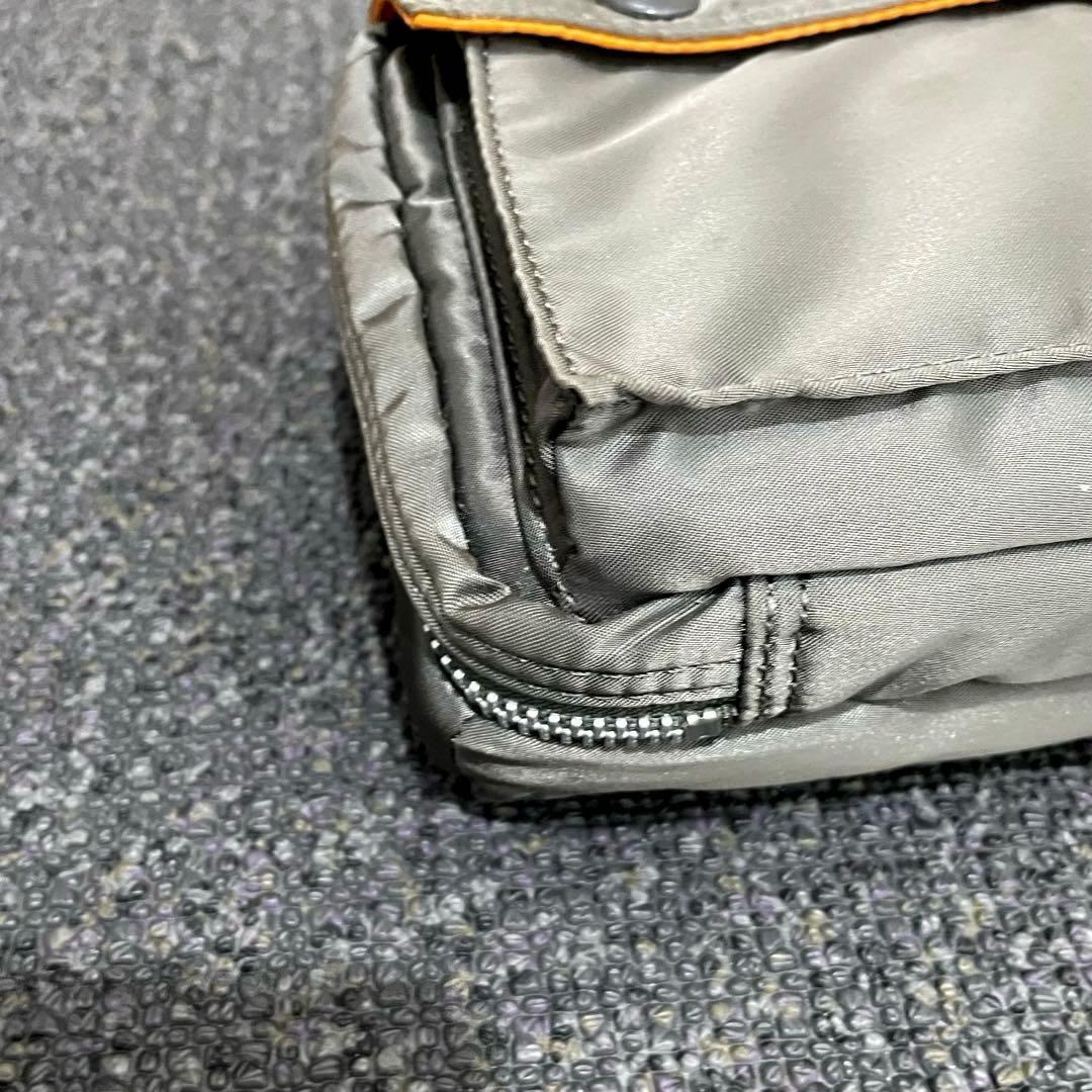 極美品 希少色✨ポーター タンカー ショルダーバッグ ポシェット シルバーグレー