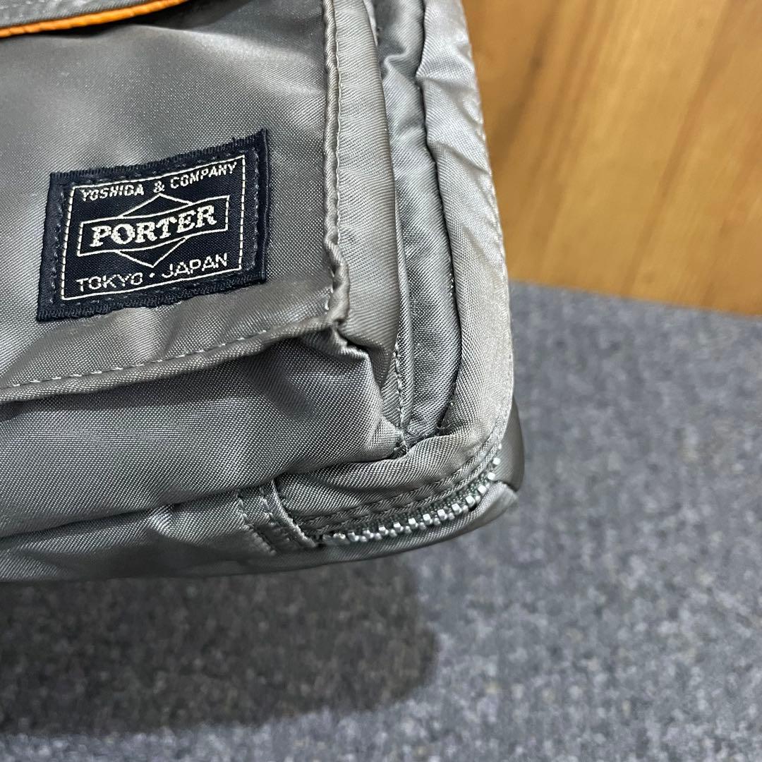 極美品 希少色✨ポーター タンカー ショルダーバッグ ポシェット シルバーグレー
