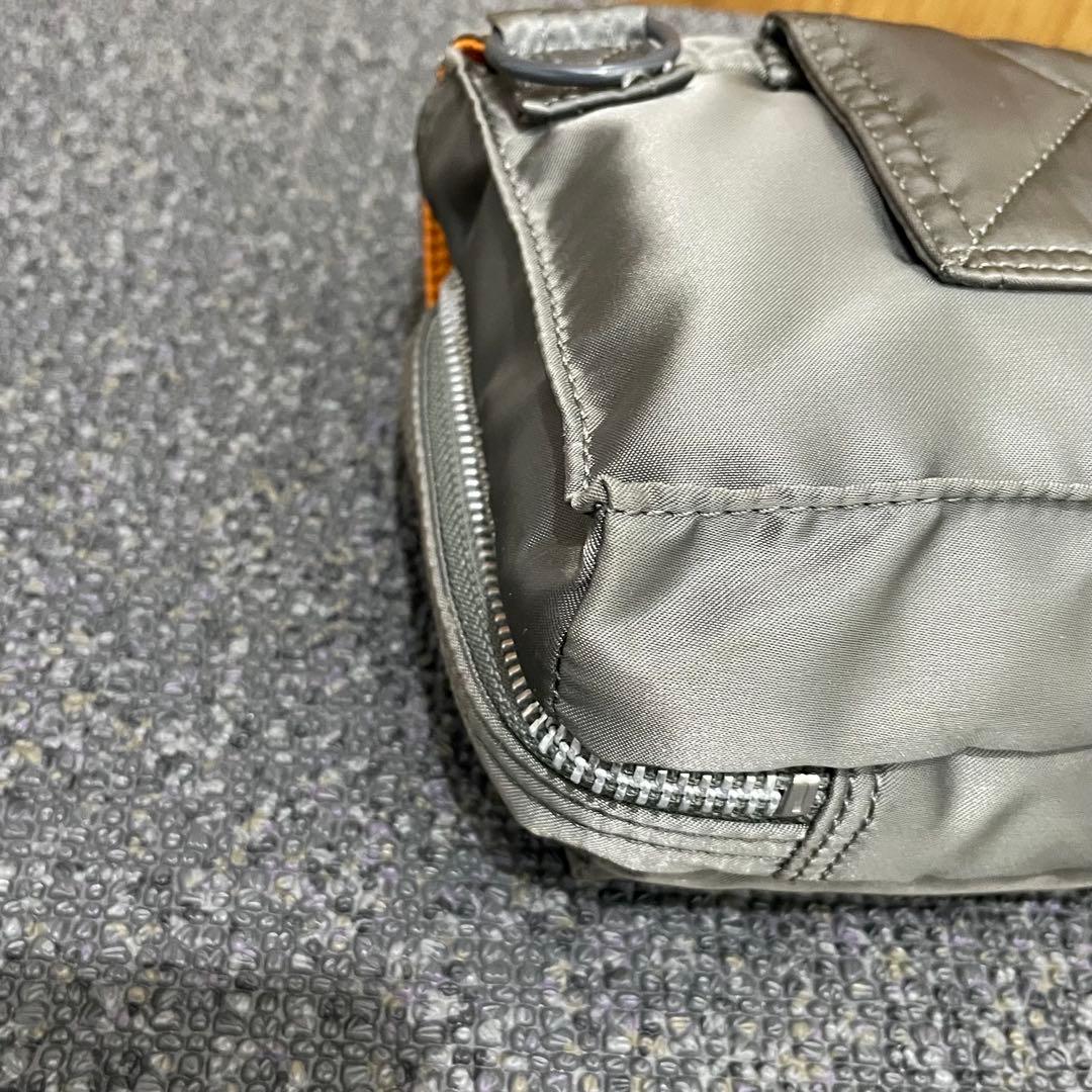 極美品 希少色✨ポーター タンカー ショルダーバッグ ポシェット シルバーグレー
