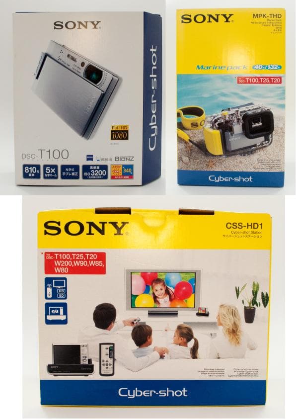 SONY Cybershot DSC-T100・マリンパック・ステーション