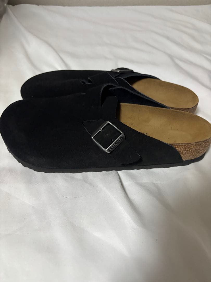 ビルケンシュトック ボストン スエード サンダル ブラック 黒42 27センチ
