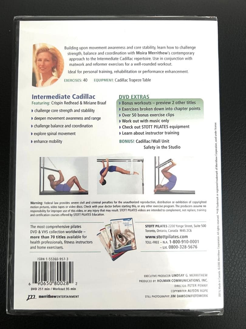 STOTT PILATES DVD【Intermediate Cadillac】