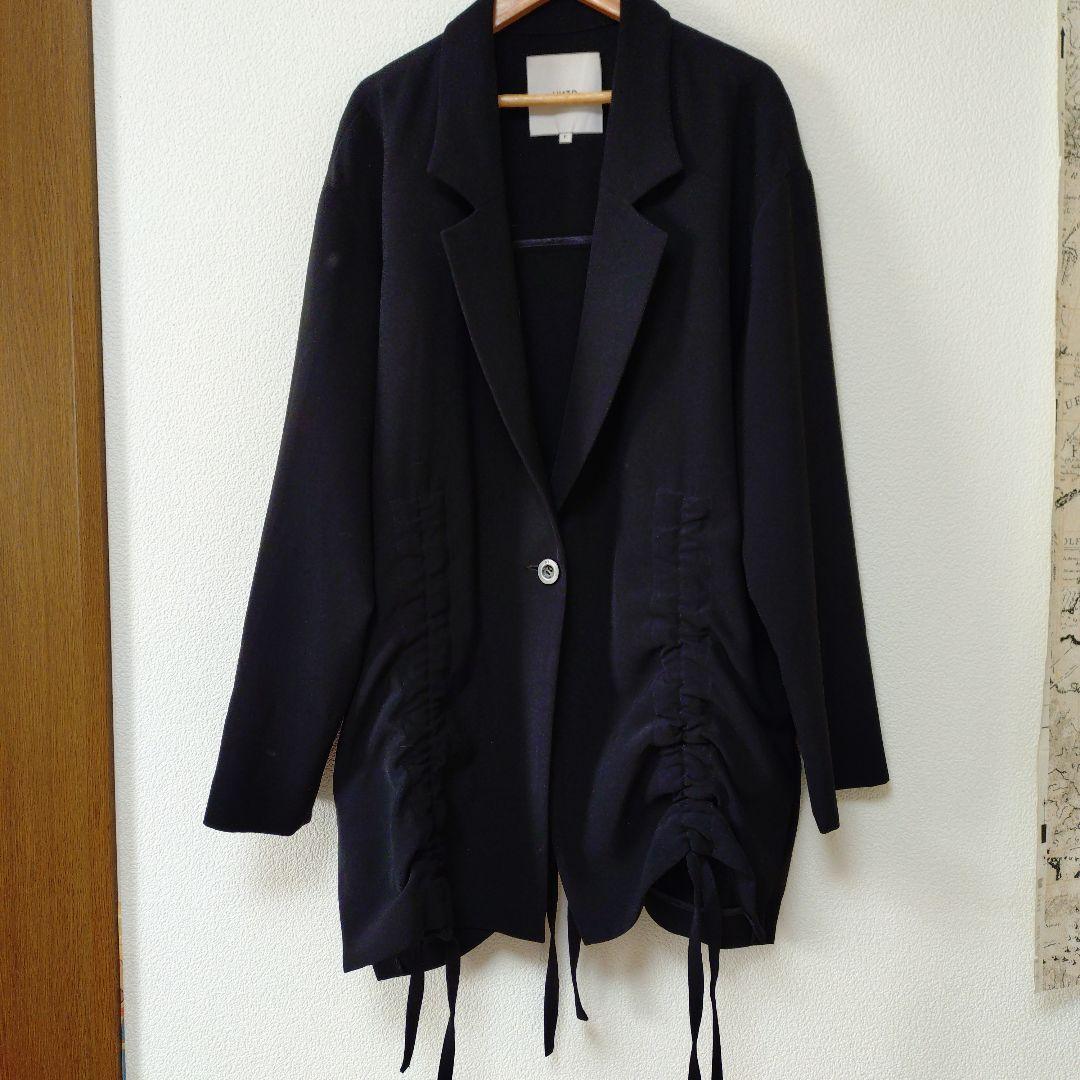 UN3D. ブラック テーラードジャケット F　レア