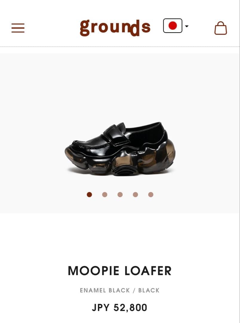 【rupun】grounds MOOPIE LOAFER ENAMEL