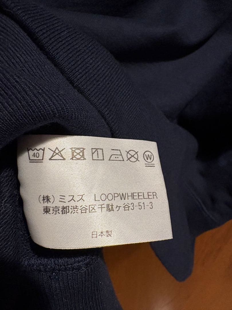 LOOPWHEELER ネイビー トレーナー MEDIUM