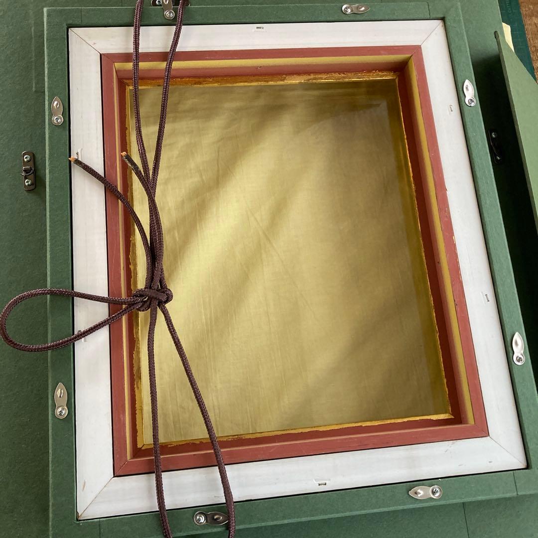 m*a様 豪華金装飾 F3号 油彩額縁 ゴールドフレーム 布カバー 箱付き