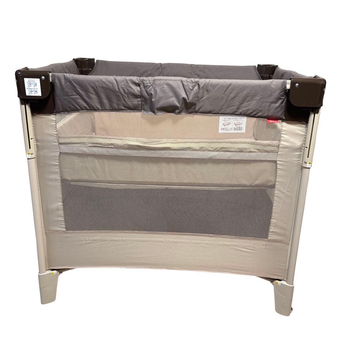 美品 アップリカ Aprica ココネル エアー ベビーベッド ココア BR