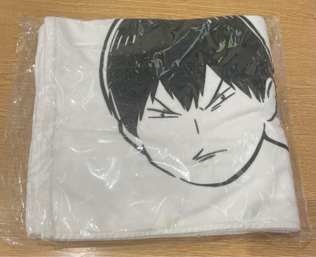 ハイキューファンパーク　かげやまトビウオ　つかみ取り　B賞　魚拓風ビックタオル