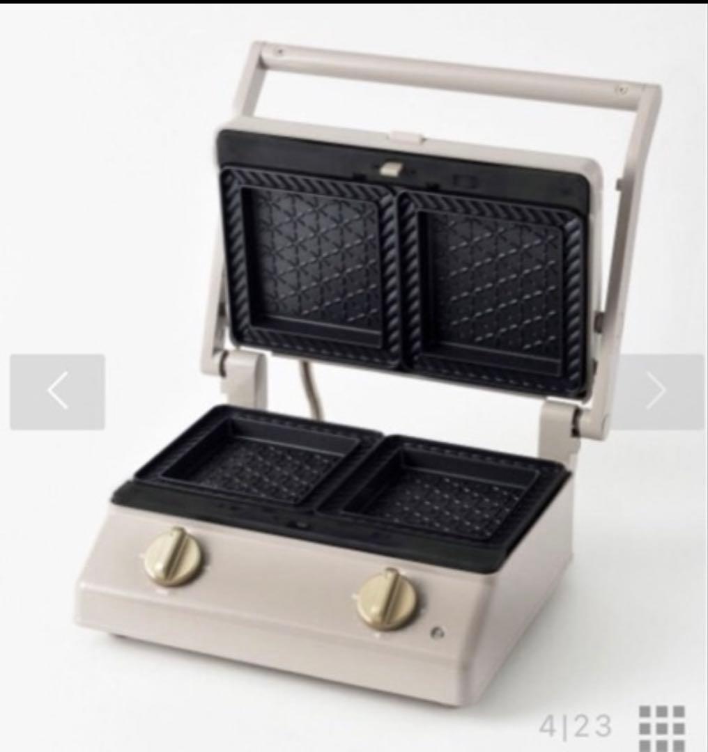 BRUNO グリルサンドメーカー　ダブル　グレージュ