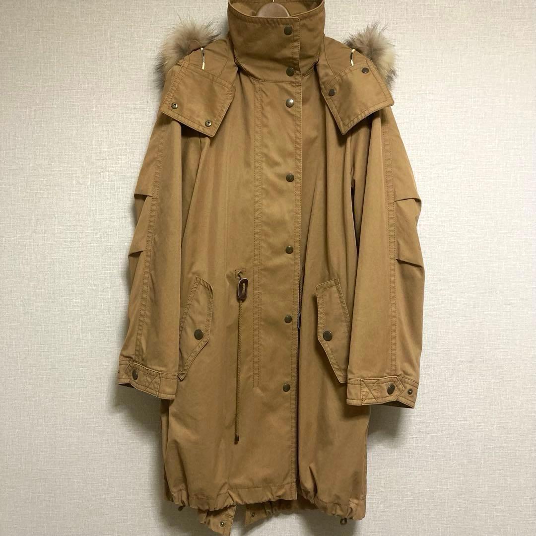 [美品] BURBERRY LONDON ノバチェックライナー付きモッズコート