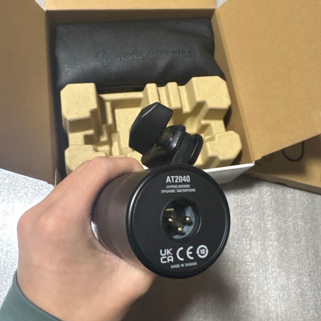 値下げ！audio technica AT2040 + XLRケーブル（おまけ）